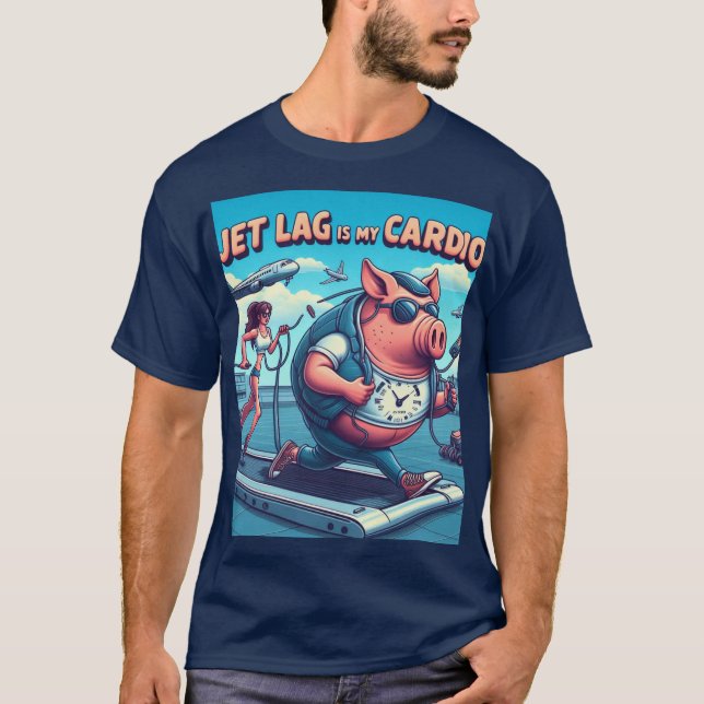 Camiseta Jet Lag é meu cardio (Frente)