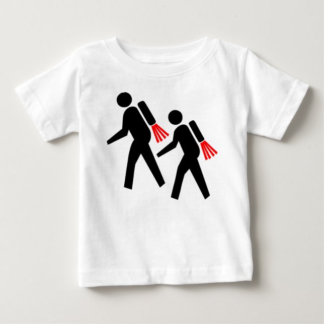 Camiseta Jet Pack Hikers do futuro (Frente)