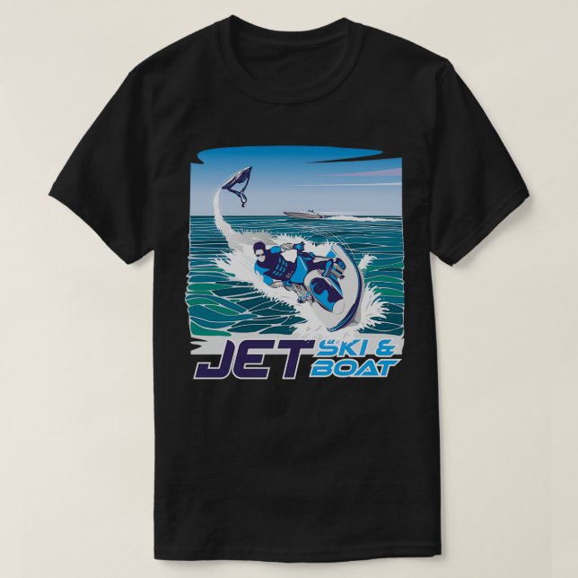 Camiseta Jet Ski e Jet Boat (Frente do Design)