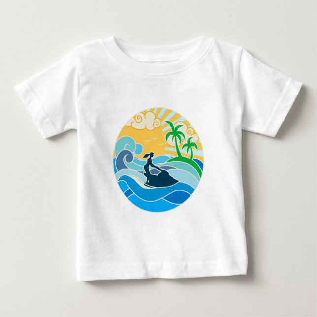 Camiseta Jet Ski e o Mar (Frente)