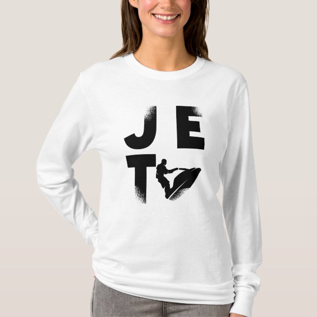 Camiseta Jet Ski Rider Water Sports Jetski Jet Skiing (Frente)