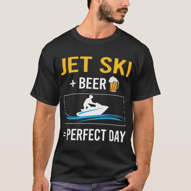 Camiseta Jet Ski Skiing Water Patinete Personal Watercraft (Frente)