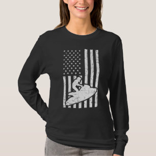 Camiseta Jet Ski Us American Flag Jet Skiing