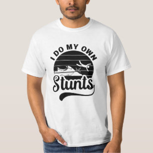 Camiseta Jet Skiing I Do My Self Stunts Jet Ski Retro Jetsk