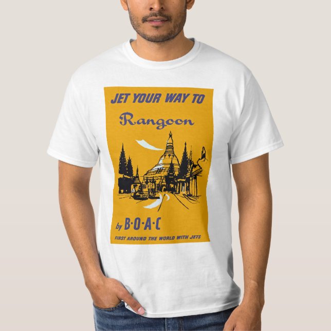 Camiseta Jet Your Way to Rangoon (Frente)
