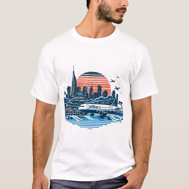 Camiseta Jetblue Airbus (Frente)