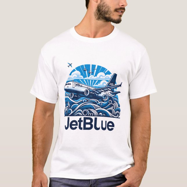 Camiseta Jetblue Airbus (Frente)