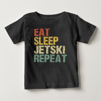 Camiseta Jetski Eat Sleep Repeat Retro Style Funny