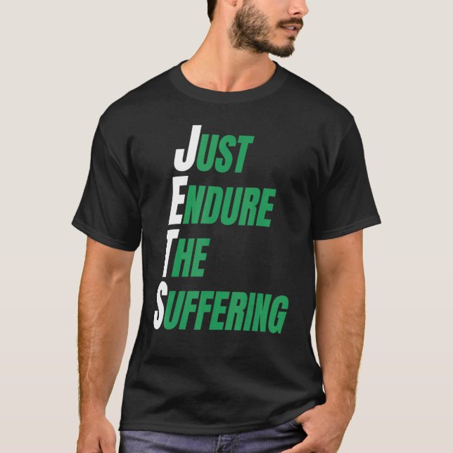 CAMISETA JETSS APENAS REDUZ O SOFRIMENTO (Frente)