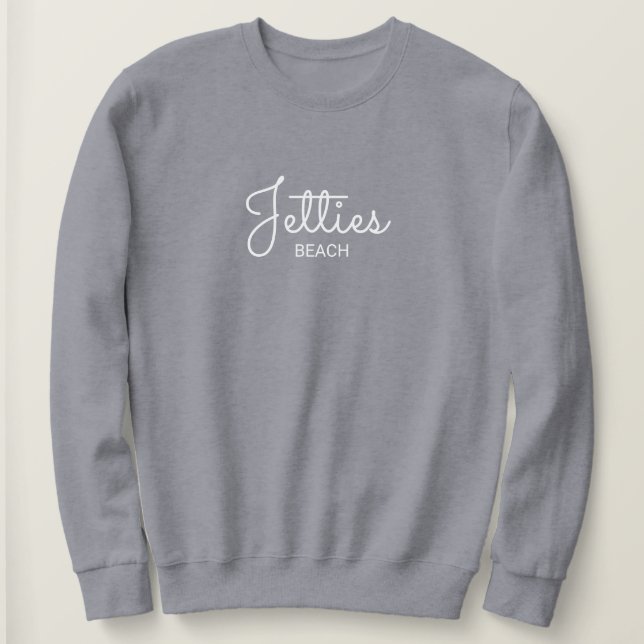 Camiseta Jetties Sweatshirt Cursiva (Frente do Design)