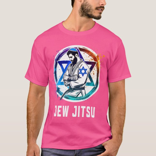 Camiseta Jew Jitsu Funny Judeu Artes Marciais Judaicas Bjj  (Frente)