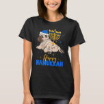 Camiseta Jewart Pug Menorah Happy Hanukkah Chanukah<br><div class="desc">Cachorro Judeu Pug Menorah Happy Hanukkah Chanukah.</div>