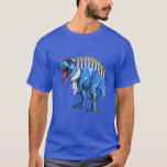 Camiseta Jewart Rex Dinosaur Rawr Chanukah Holiday Funny Ha<br><div class="desc">T-Rex Dinossaur Roar é uma pista perfeita para vestir celebrar Hanukkah ou o festival de férias judaicas Chanukah com amigos e familiares. Gire seu sonho por 8 noites incríveis vestindo esta confusa roupa de Natal de Jew Pajama PJ Hebrew. Novidade no gráfico apresenta uma bela tendência de aquecimento do dinossauro...</div>