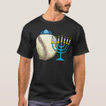 Camiseta Jeweball Menorah Hanukkah Chanukah Sports C<br><div class="desc">Beisebol Judeu Menorah Hanukkah Chanukah Costume Esportivo</div>