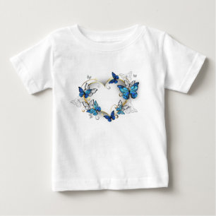 Camiseta Jewelry Heart with Butterflies Morpho
