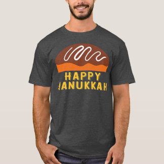 Camiseta Jewish Holiday Chanukah Sufganiyah Saying Happy Ha