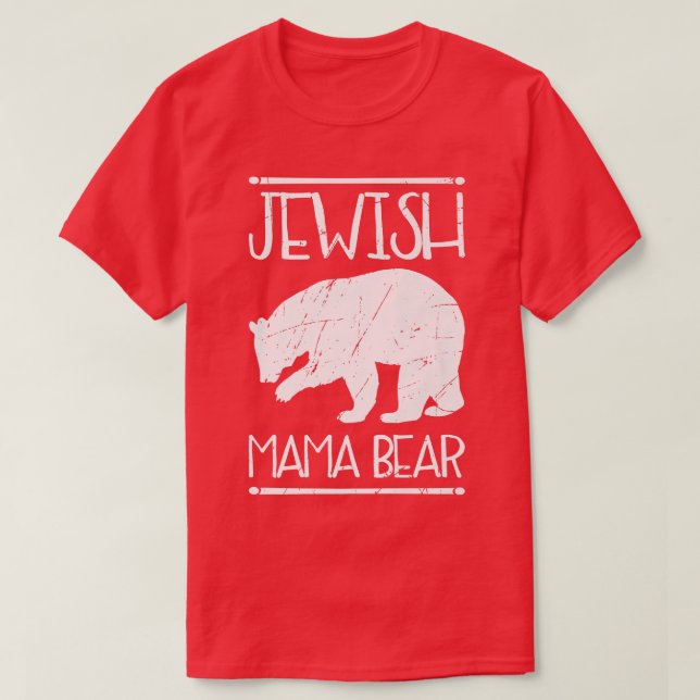 Camiseta Jewish Mama Bear Gift Premium  (Frente do Design)