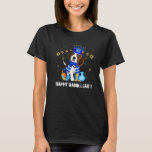 Camiseta Jewle Beagle Dog Menorah Hat Happy Chanukah Hanuk<br><div class="desc">Jewish Beagle Dog Menorah Hat Feliz Chanukah Hanukkah judeu.</div>