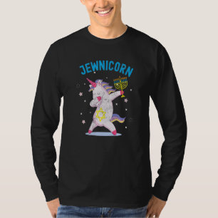 Camiseta Jewnicorn Unicorn, Feliz Hanukkah Menorá Judaica C