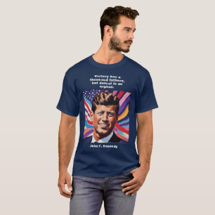 Camiseta JFK John F. Kennedy Citação Motivacional Inspiraçã