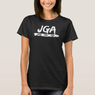 Camiseta JGA - Jung Geil Assi - Tema de Diversão para Noite