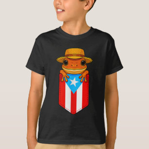 Camiseta Jibaro Coqui Sapo Porto Rico Bandeira Boricua Cket