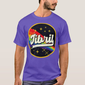 Camiseta Jibril Rainbow No Espaço Vintage Grunge