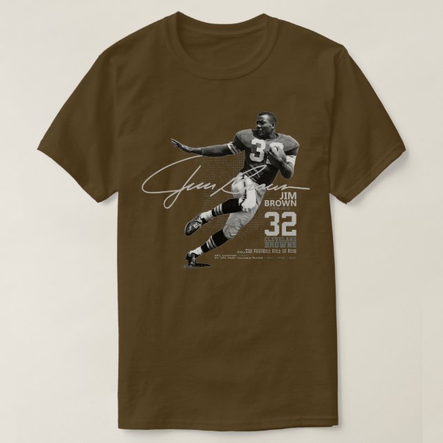Camiseta Jim Brown CLE (Frente do Design)
