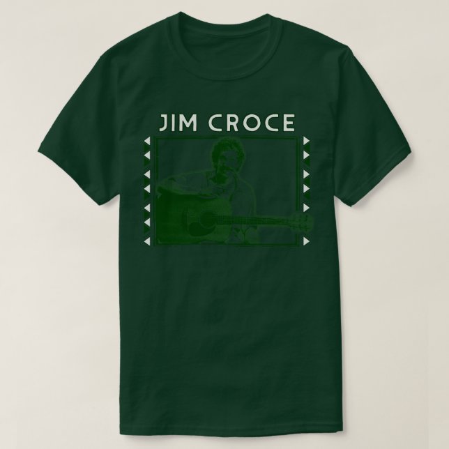Camiseta Jim Croce Retro Fan Trabalho de arte Design (Frente do Design)