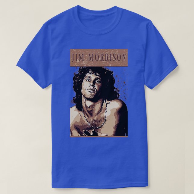Camiseta Jim morrison Brown Vintage (Frente do Design)