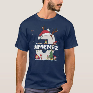Camiseta Jimenez Christmasw Jimenez Nome do Xmas engraçado