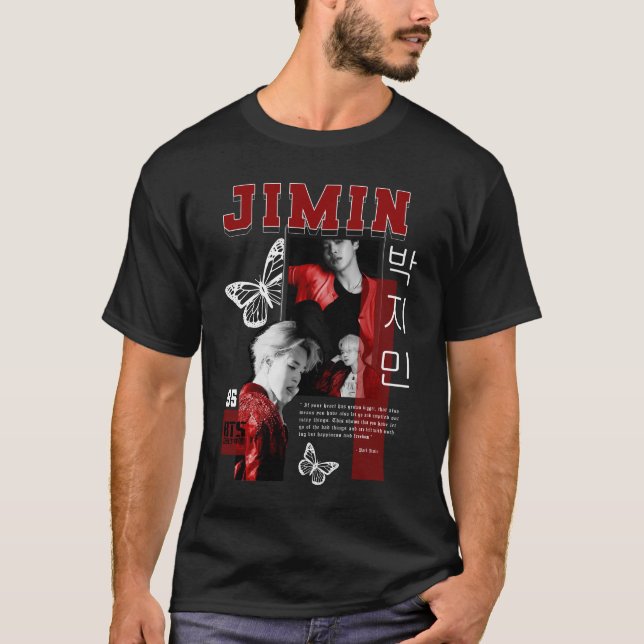 Camiseta Jimin Retro Vintage (Frente)