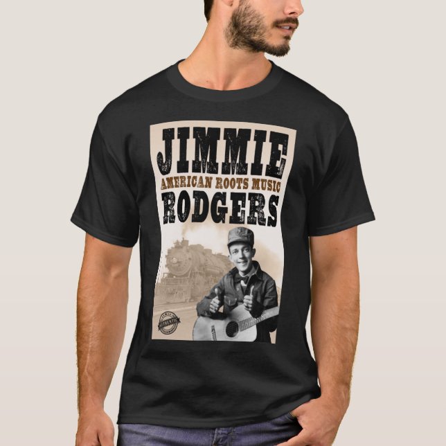 Camiseta Jimmie Rodgers - American Roots   (Frente)