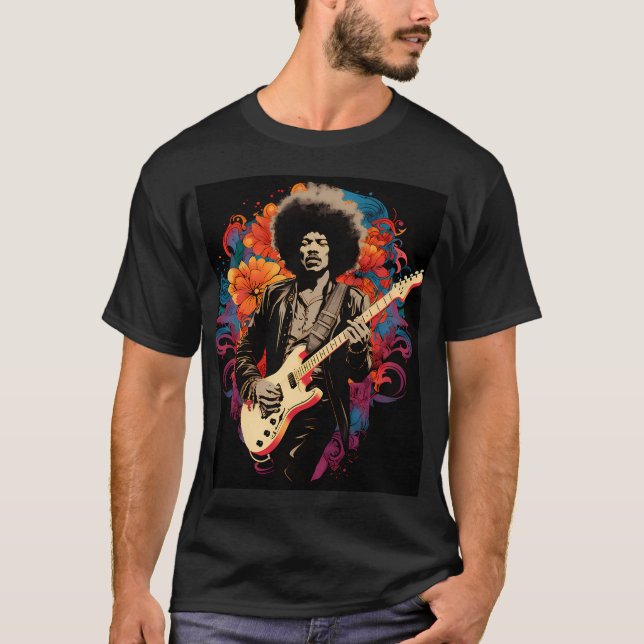 Camiseta Jimmy Hendrix Antigo (Frente)