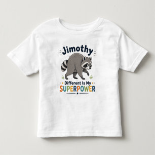 Camiseta Jimothy diferente é meu superpoder