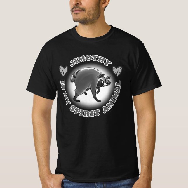 CAMISETA JIMOTHY É MEU ANIMAL ESPIRITUAL - P&B (Frente)