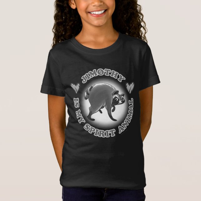 CAMISETA JIMOTHY É MEU ANIMAL ESPIRITUAL - P&B (Frente)