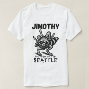 Camiseta Jimothy Guaxinim Demônio de Seattle