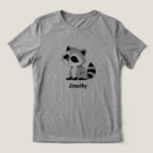 Camiseta Jimothy Guaxinim Fofo Amante de Animais de Estimaç