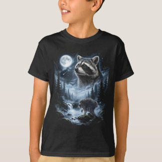 Camiseta Jimothy Raccoon Howling At The Moon