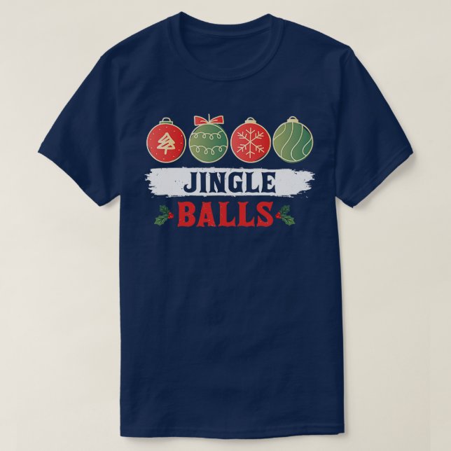 Camiseta Jingle Ball Tinsel Seins Correspondente Famille Gr (Frente do Design)