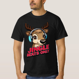 Camiseta Jingle Beats Only – Musical Christmas Design