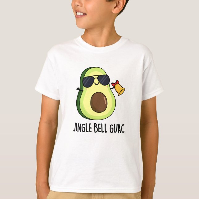Camiseta Jingle Bell Guac Funny Avocado Pun (Frente)