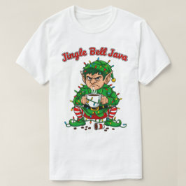Camiseta Jingle Bell Java Funny Elf Coffee Design