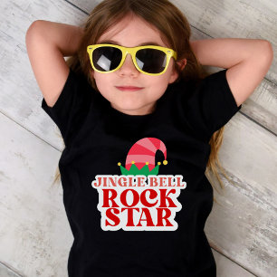 Camiseta Jingle Bell Rock Star, Natal Girls Jersey