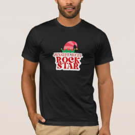 Camiseta Jingle Bell Rock Star, Natal Negro
