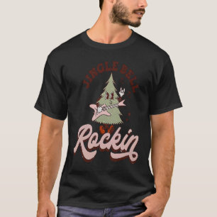Camiseta Jingle Bell Rockin Xmas Tree Groovy Retro Christma