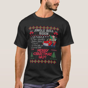 Camiseta Jingle Bells Biden Cheira Papais noeis Trump Ugly