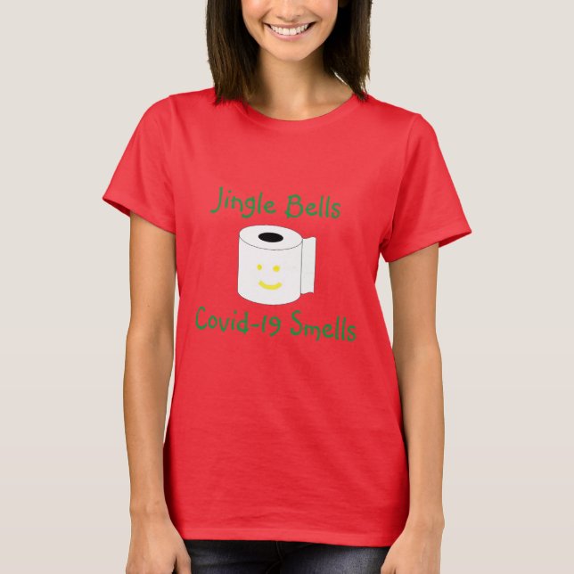 Camiseta Jingle Bells Covid-19 Cheiros (Frente)