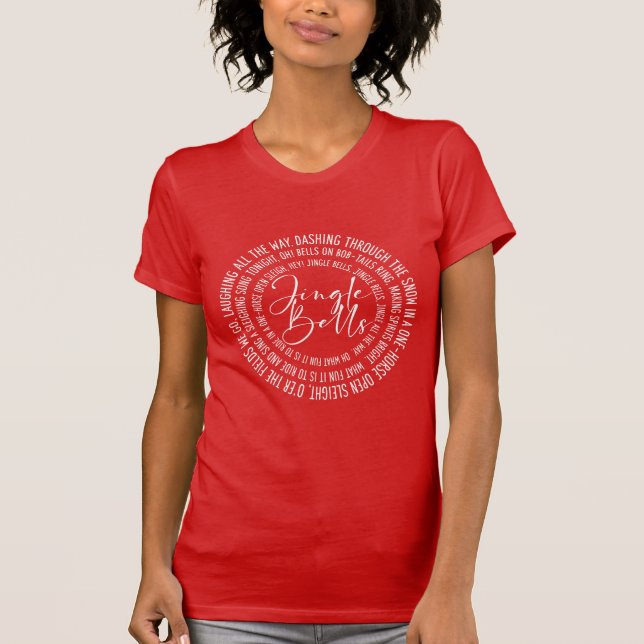 Camiseta Jingle Bells Lyrics Natal (Frente)
